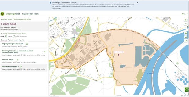 Statische afbeelding van kaart - link naar dynanische kaart hierboven.