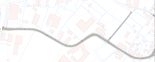 Plattegrond Posthuisweg en Huybenstraatje Horn
