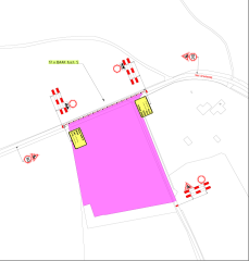 Map section St Ursulaweg Nunhem (after building St Ursulaweg no. 16).