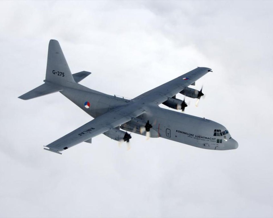 Foto van een c-130-hercules, foto ter illustratie.