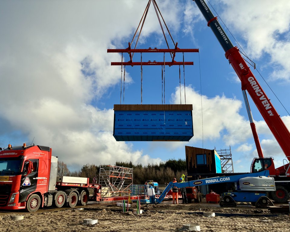Foto van de start van de bouw van de wijk Sallandsgoed