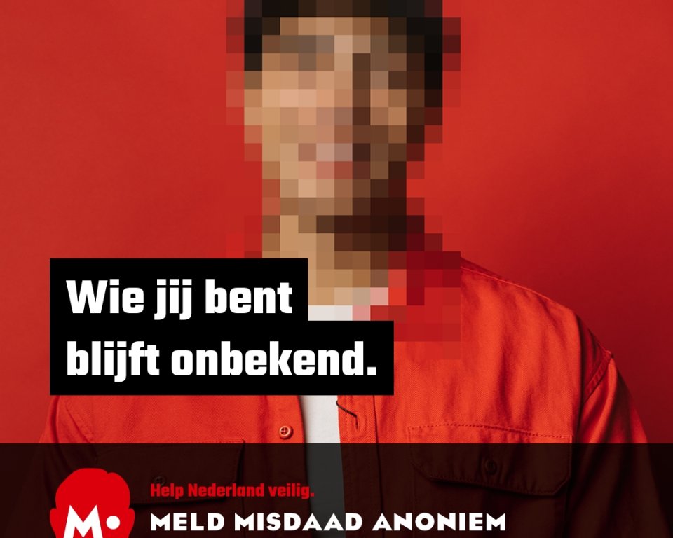 Foto met tekst 'wie jij bent blijft onbekend'. Foto ter illustratie. 