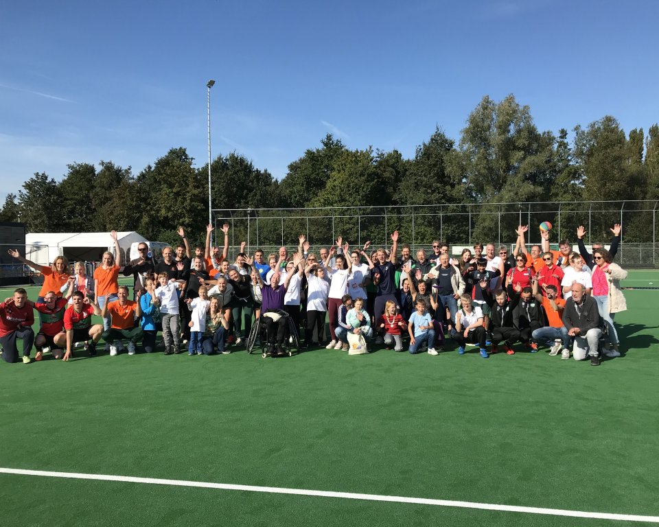 Foto van de deelnemers van het Special Sports Event Lingewaard, gemaakt tijdens een eerdere editie. Foto ter illustratie.
