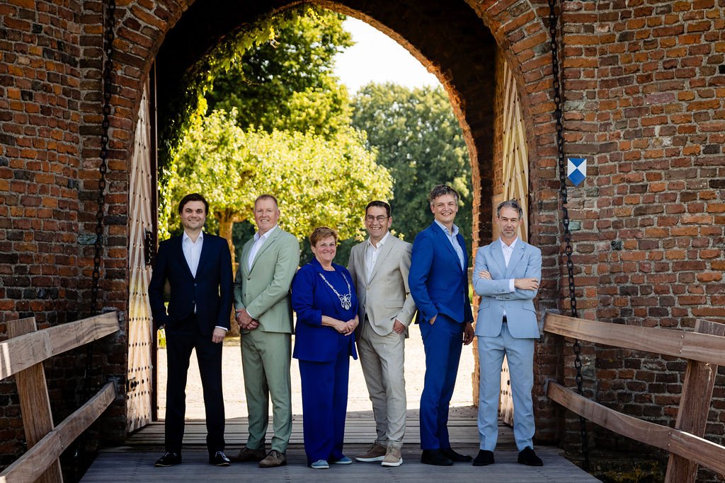 Groepsfoto van het college van burgemeester en wethouders