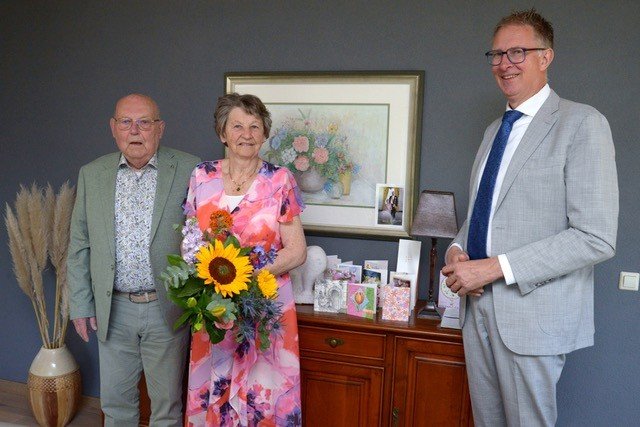 60-jarig bruidspaar Van der Leeden-van Dijk - Foto Leo Bennis