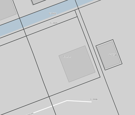 Plattegrond van perceel Bedrijfsweg 9
