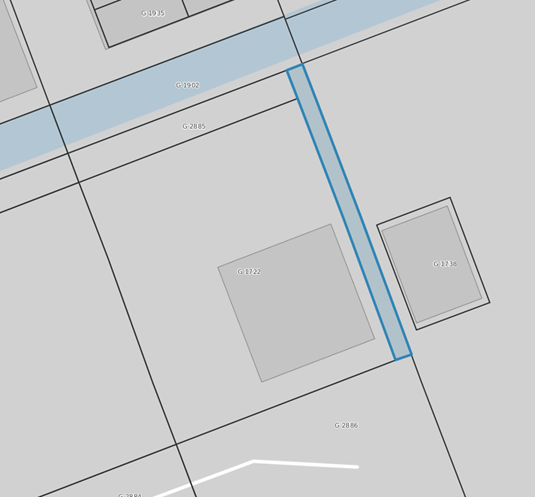 Plattegrond van perceel Bedrijfsweg 9