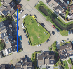 Locatie speelplaats Laan van Lezoux