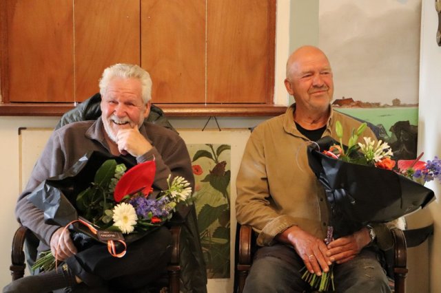 Gedecoreerden de heren Jan Noorlandt en Laurens Rijneveld