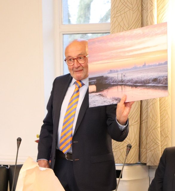 Vertrekkend raadslid de heer Ad de Korte