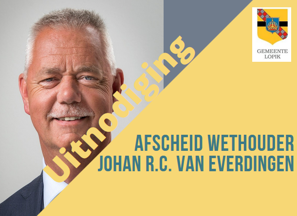 Afscheid wethouder Johan van Everdingen