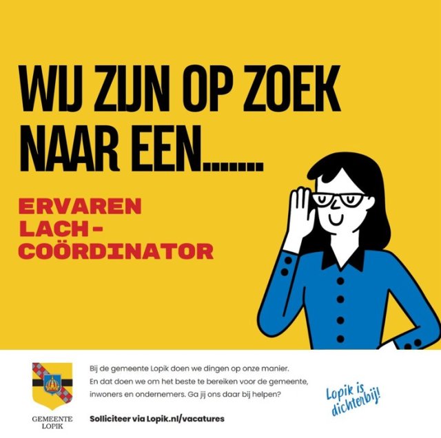 Vacature Ervaren Lachcoördinator ;-)