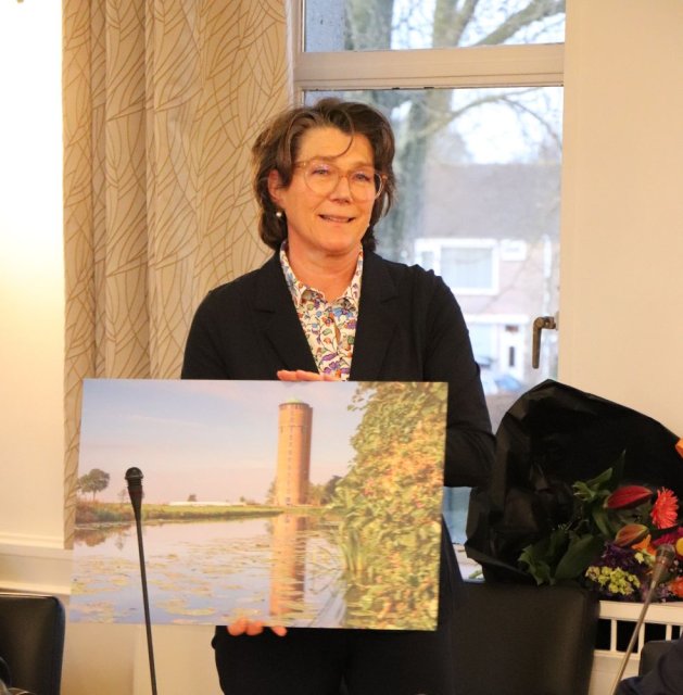 Vertrekkend raadslid mevrouw Didy Brokking-Lekkerkerker