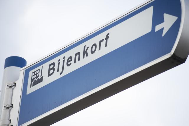 Verkeersbord bedrijventerrein Bijenkorf