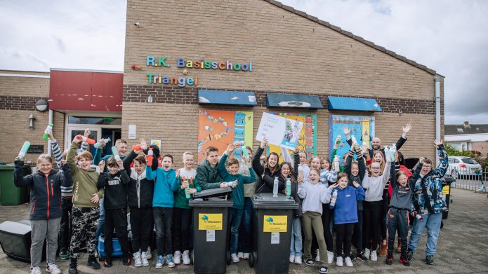 Basisschool De Triangel wint E-waste Race