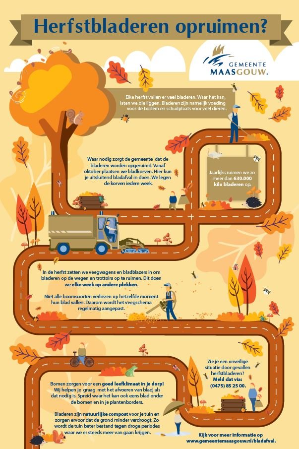 herfstbladeren opruimen