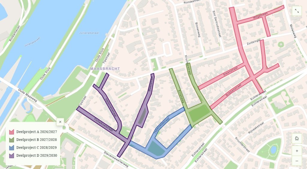 Deelprojecten Oud-Maasbracht