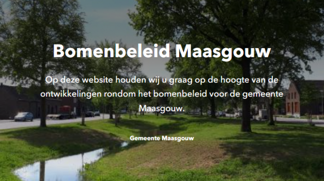 Link naar website Bomenbeleid Maasgouw