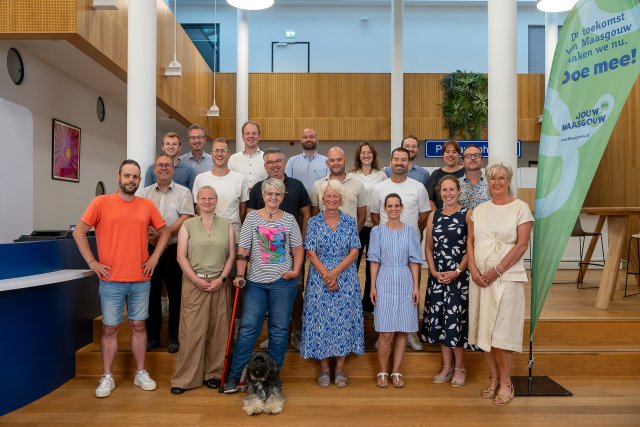 Ambassadeursgroep en college Maasgouw 2035