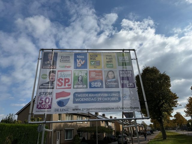 Spandoek verkiezingen TK 2025