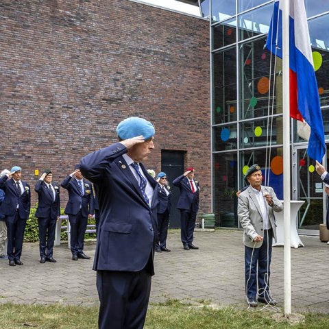 Foto van de vlaggenceremonie