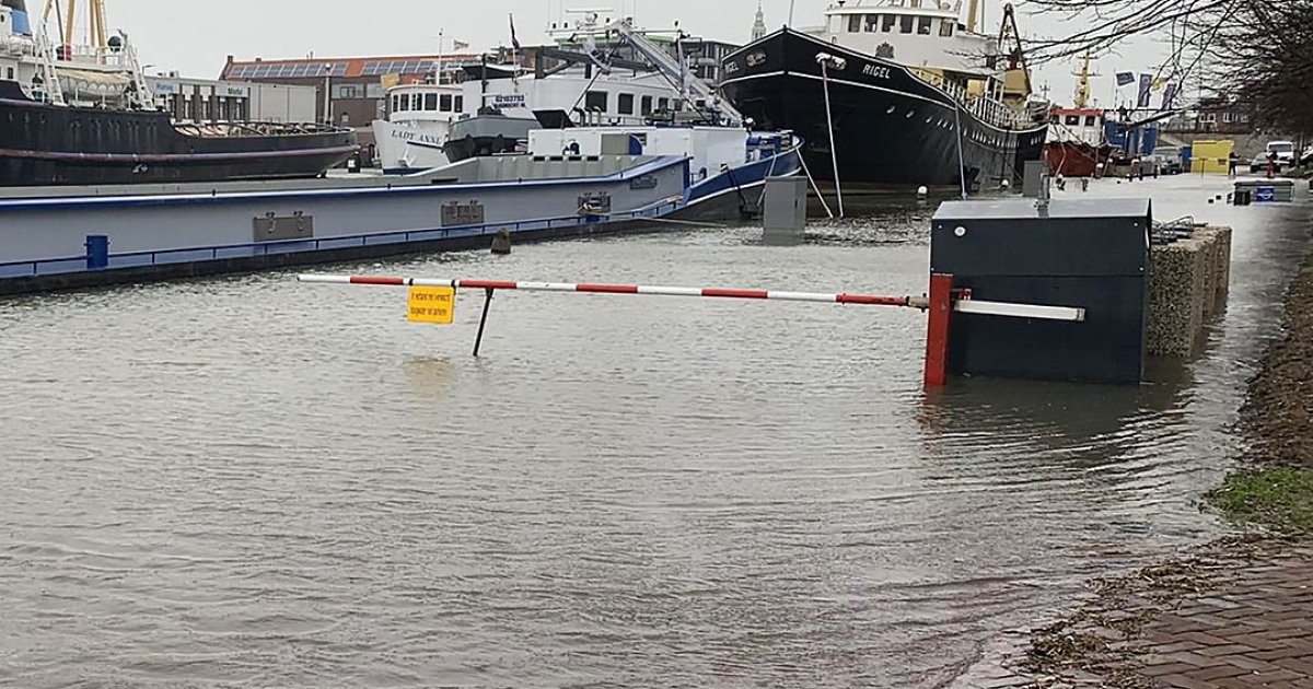Hoogwater verwacht in Maassluis