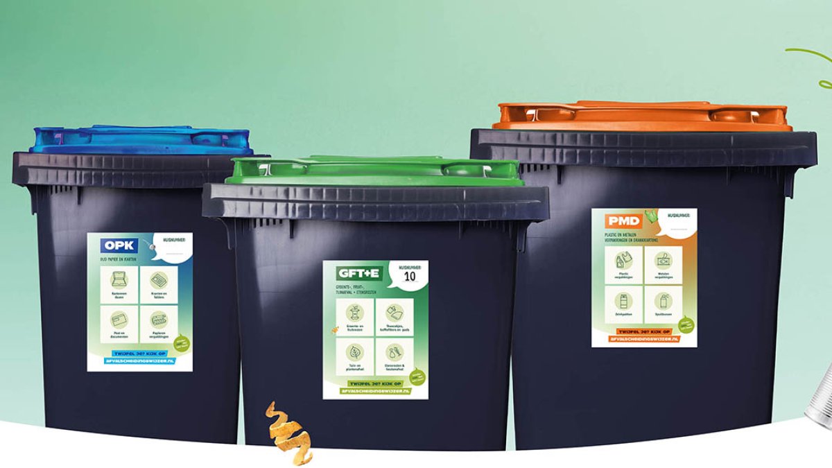 Stickers voor minicontainers komen eraan