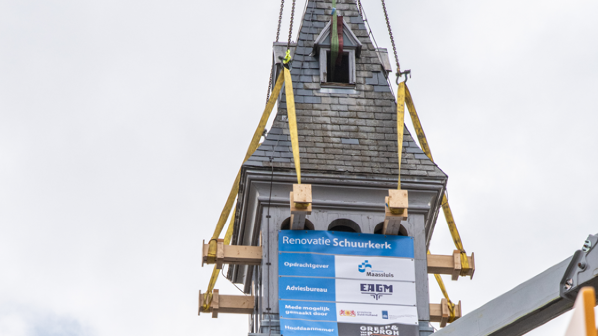 Restauratie torenspits Schuurkerkje duurt langer dan verwacht