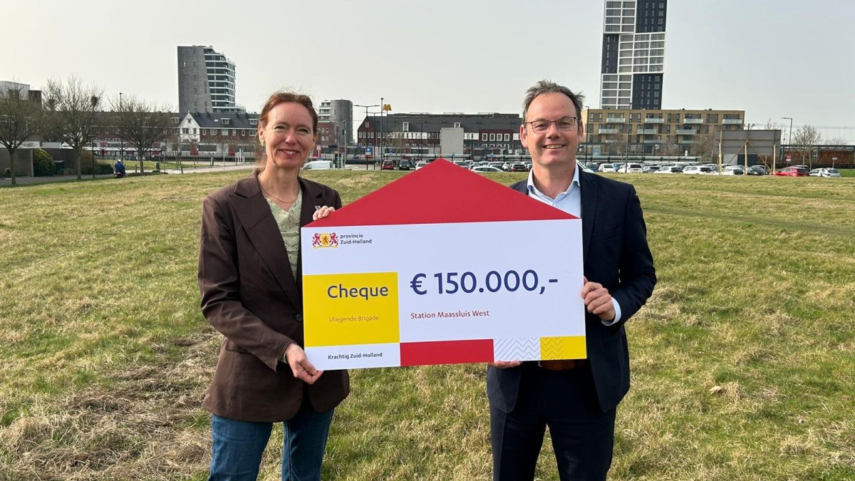 Maassluis ontvangt provinciale steun voor ontwikkeling Station West