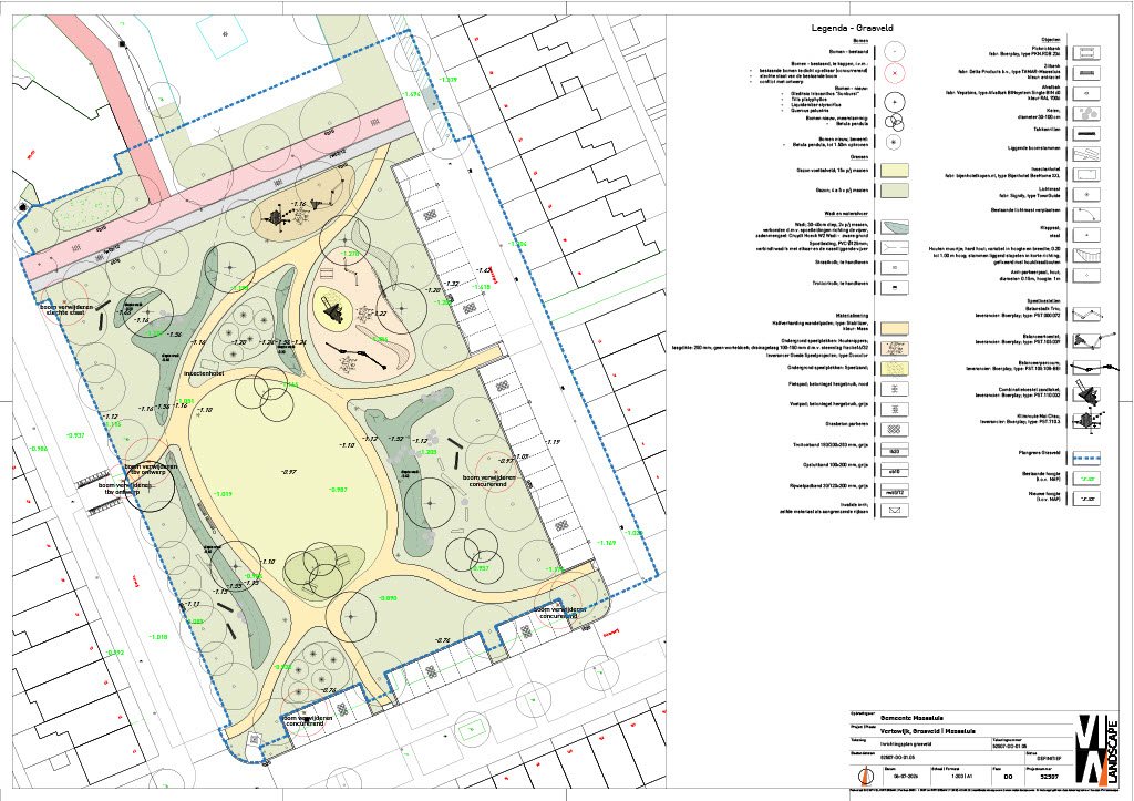 Definitief ontwerp grasveld Vertowijk
