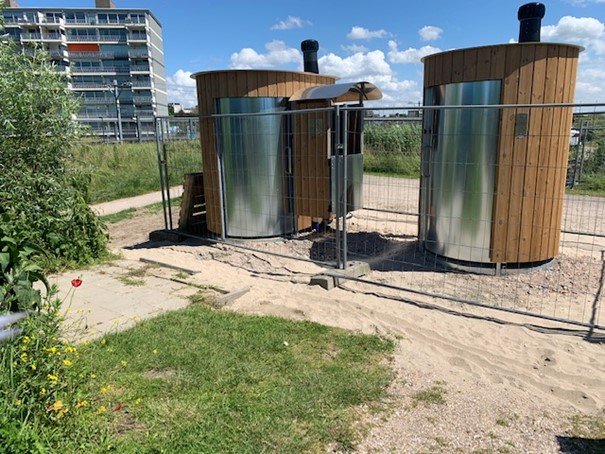 foto van duurzame toiletten in Avonturis