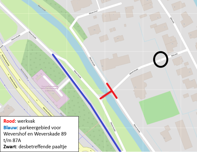 Plattegrond afsluiting Weverskade fase 2