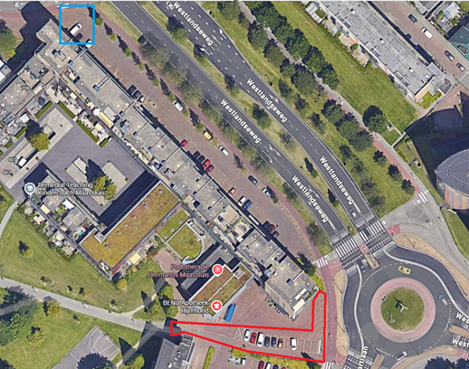 Werk aan het fietspad aan de Schubertlaan