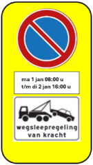 Bord RVV E1 parkeerverbod