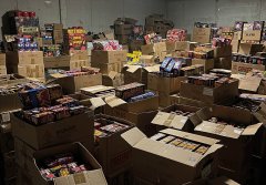 Foto van opgeslagen vuurwerk