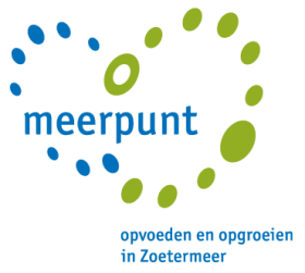 Logo Meerpunt, centrum voor jeugd en gezin, opvoeden en opgroeien in Zoetermeer