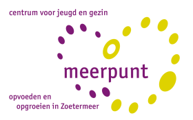 Logo Meerpunt, centrum voor jeugd en gezin, opvoeden en opgroeien in Zoetermeer