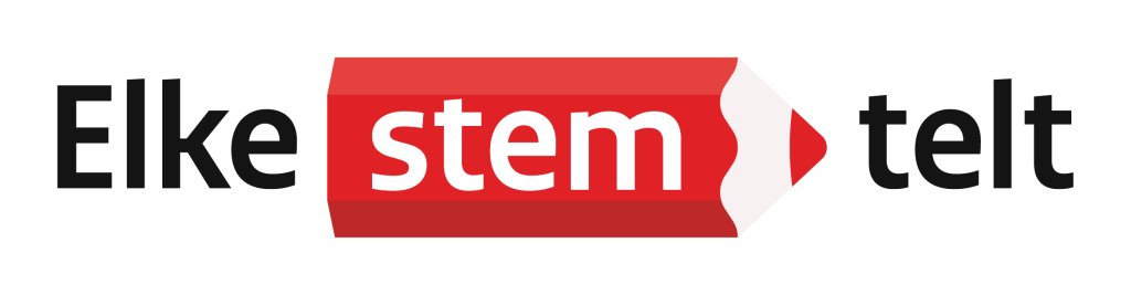 Het logo van de campagne Elke stem telt