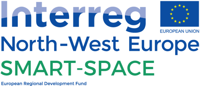 Logo Interreg North-West Europe SMART-SPACE European Regional Development Fund en logo European Union