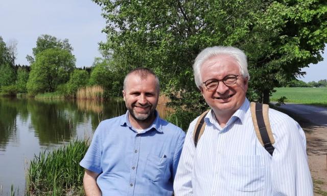 burgemeester Martin Kamarad en burgemeester Willem Gradisen