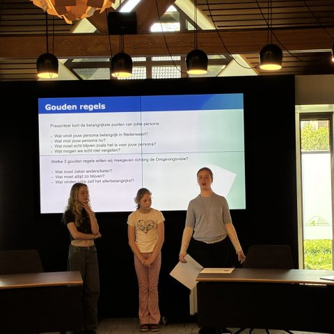 Leden kinderraad presenteren hun toekomstbeeld van Nederweert