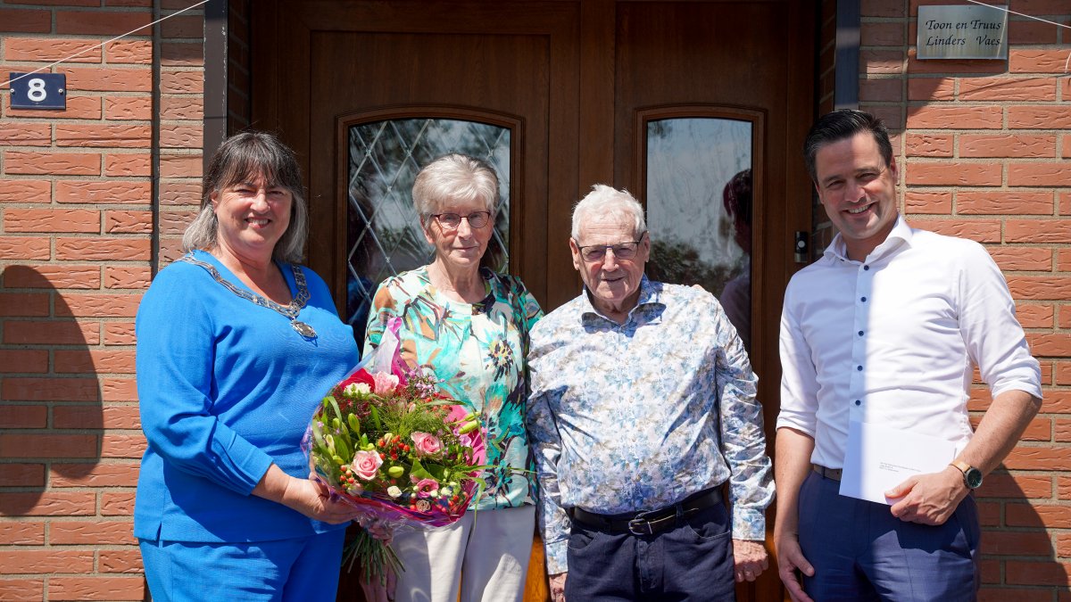 Een diamanten dag voor Toon en Truus Linders-Vaes