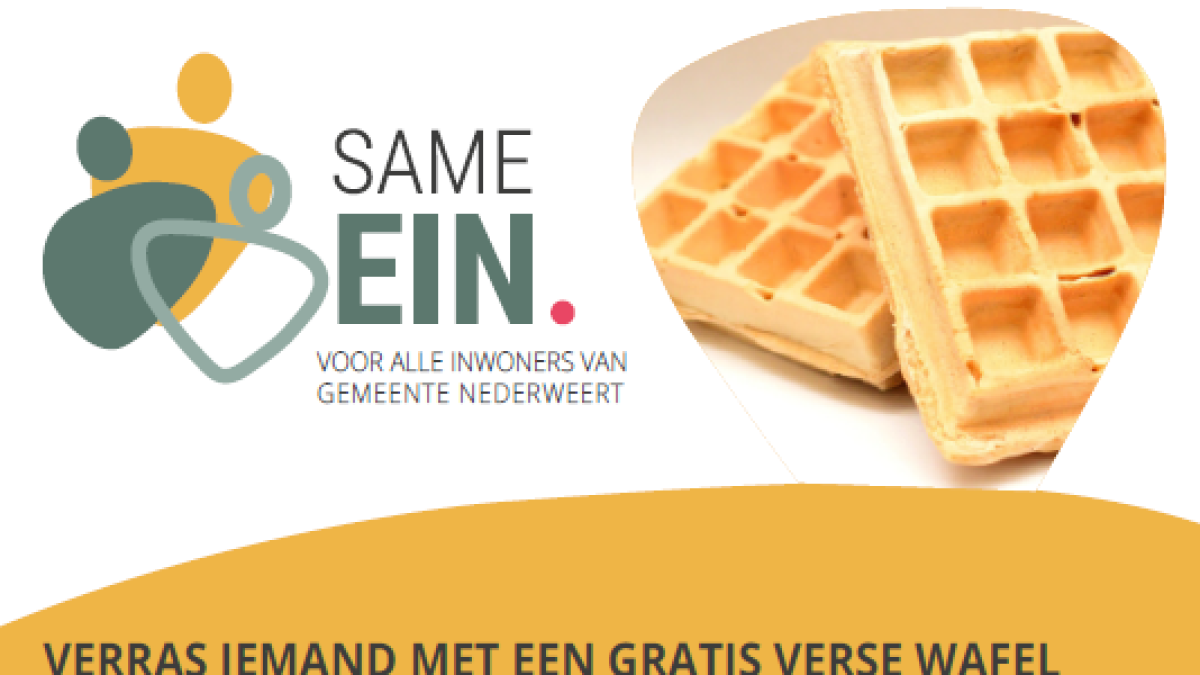 Verras iemand met een gratis verse wafel!