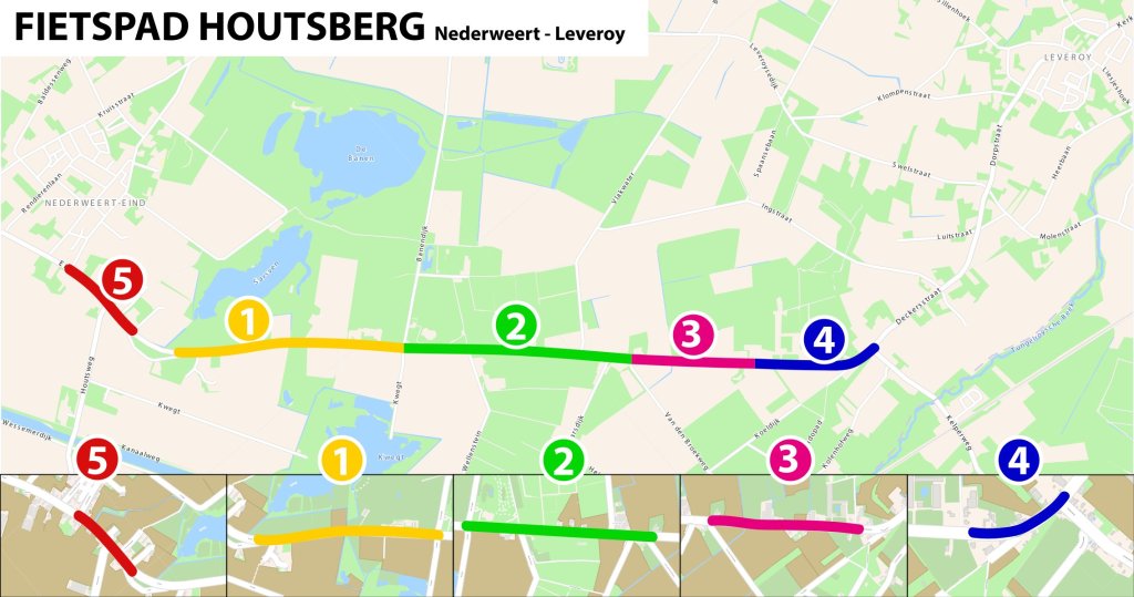 Fietspad Houtsberg Fasering