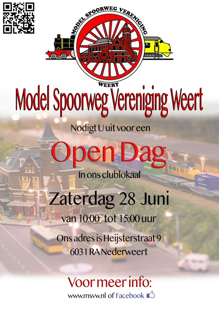 Open Dag bij Modelspoorwegvereniging Weert 