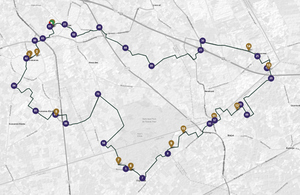 Route Gouden Peelhelm