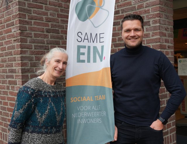 Chris Hodenius van Gemeente Nederweert en Robin Sijben van Woonik