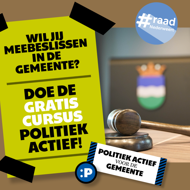Banner politiek actief