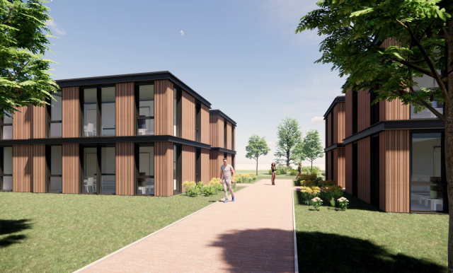 sfeerimpressie appartementencomplexen