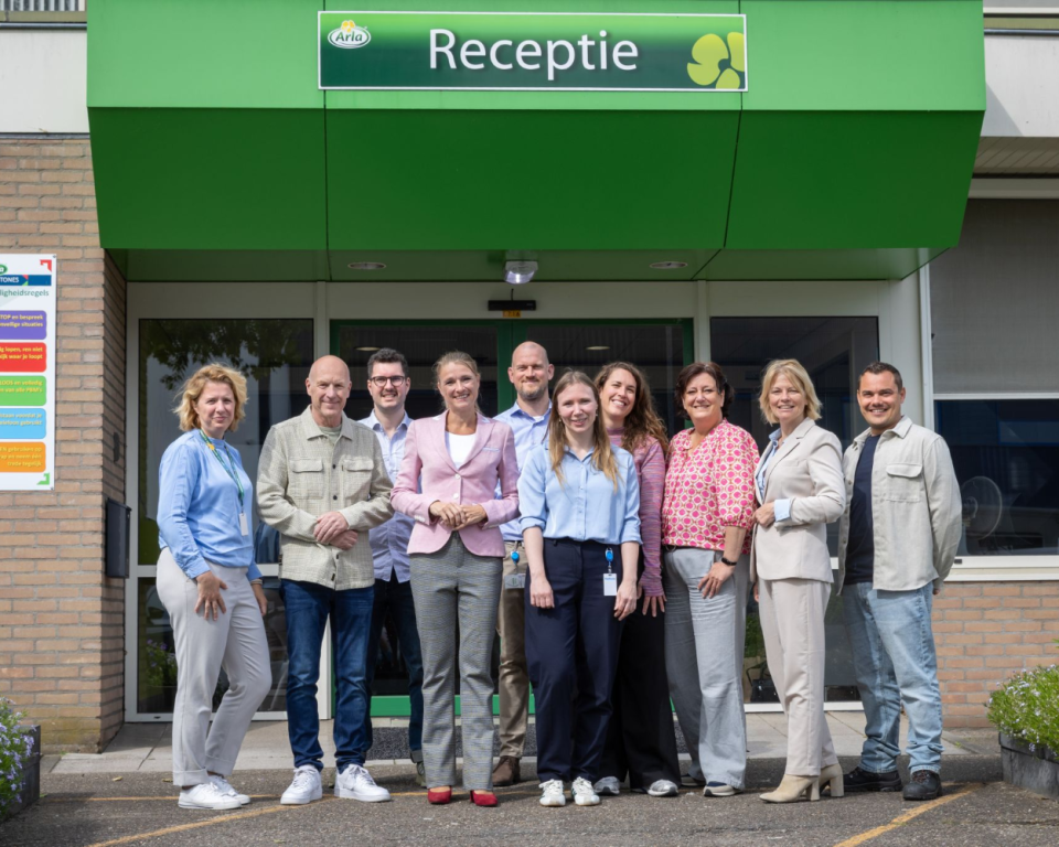 Collegeleden op bezoek bij Arla Foods